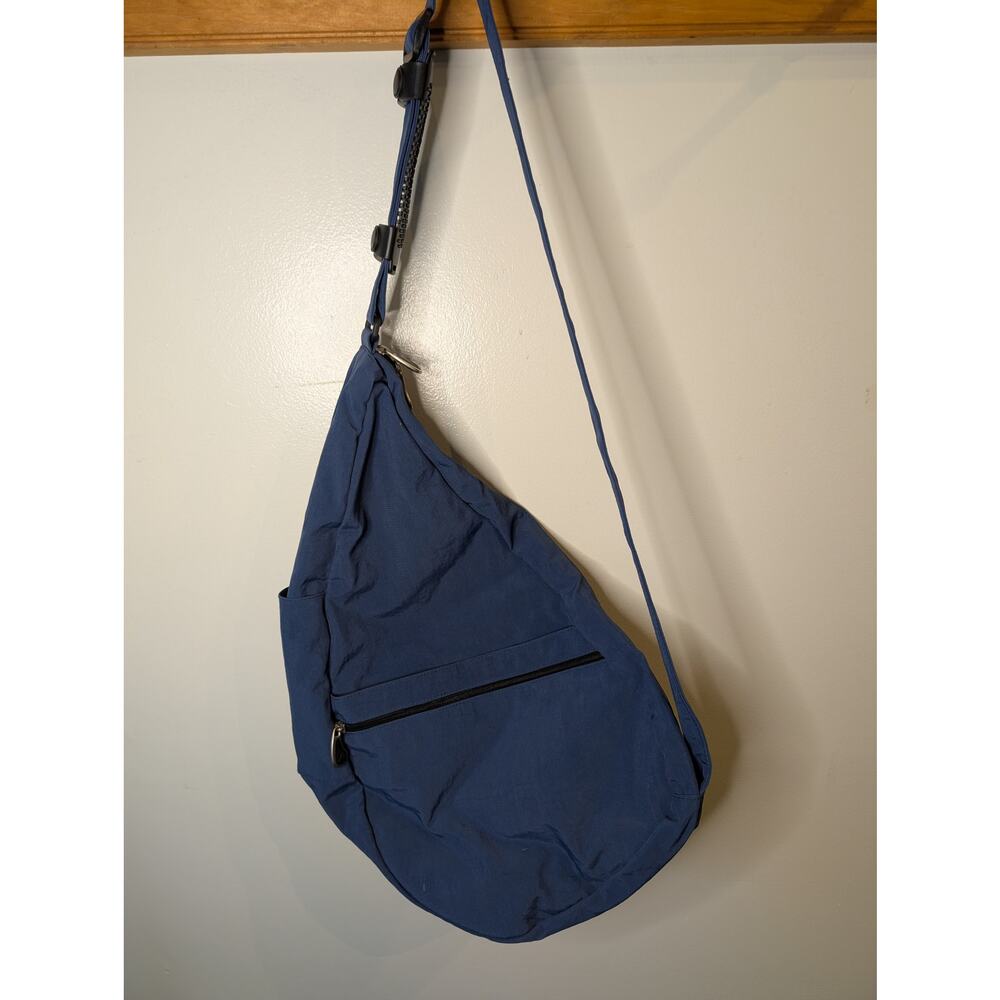 Ameribag Healthy Back Bag Navy Blue Crossbody Sling Ergonomic Kingspoint USA - Picture 9 of 10